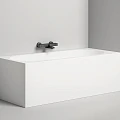 Ванна из искусственного камня Salini ORNELLA KIT 170x75 встраиваемая 102411G белая глянцевая