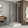 Душевой уголок Bravat Drop 90x90см BS090.2200A профиль хром, стекло прозрачное