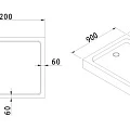 Душевой поддон Cezares 120х90см TRAY-A-AH-120/90-15-W0 белый