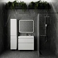 Тумба с раковиной Style Line Атлантика 90 напольная, антискрейч белый матовый