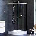 Душевой уголок AM.PM X-Joy 90x90см W88G-205-090MT64 профиль матовый хром, стекло прозрачное