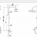 Душевая стойка Bravat Arden F6351385CP-A1-RUS хром