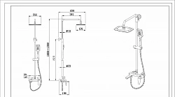 Душевая стойка Bravat Arden F6351385CP-A1-RUS хром