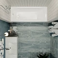 Акриловая ванна DIWO Переславль 170 NEW 170x70 с каркасом и экраном, белая глянцевая