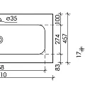Раковина встраиваемая Ceramica Nova Grace 100см CN7013MB черная матовая