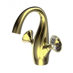 Смеситель для раковины Bravat Swan F14287G-ENG золото