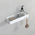 Полка Boheme Q 10965-NB с двумя крючками, никель браш