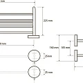 Полочка для полотенец Bemeta 104205105  нержавейка