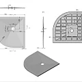 Душевой поддон Vincea 90х90см VST-4SQ9090A черный