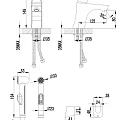 Смеситель для раковины Lemark Unit LM4516C с гигиеническим душем, хром