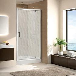 Душевая дверь в нишу Cezares Eco 90см ECO-O-BA-1-90-P-Cr профиль хром, стекло текстурное