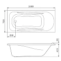 Акриловая ванна AM.PM Sense 150x70 W76A-150-070W-A белая глянцевая