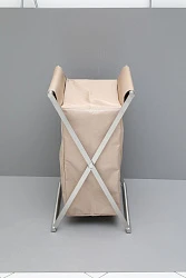 Корзина для белья Allen Brau Priority 00312047 сталь/бежевый