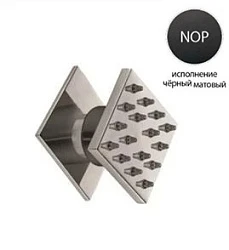 Душевая форсунка Cezares CZR-Z-FQ-50-NOP черная матовая