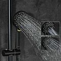 Душевая стойка Gappo с термостатом G2490-6 чёрная