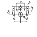 Чаша для унитаза подвесного BelBagno LOTO BB070CHR