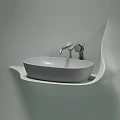 Раковина накладная Ceramica nova Element 600*380*138мм CN6049MSG серая матовая