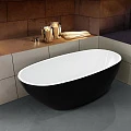 Акриловая ванна ESBANO Sophia 170x85x56 ESVASOPHB черная глянцевая