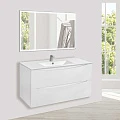 Тумба с раковиной Vincea Mia 100 белая глянцевая