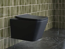 Унитаз подвесной Ceramica Nova Metric CN3007MB черный матовый