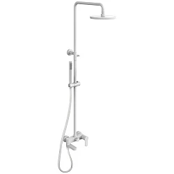 Душевая стойка Paffoni Blu ZCOL632BO белая матовая