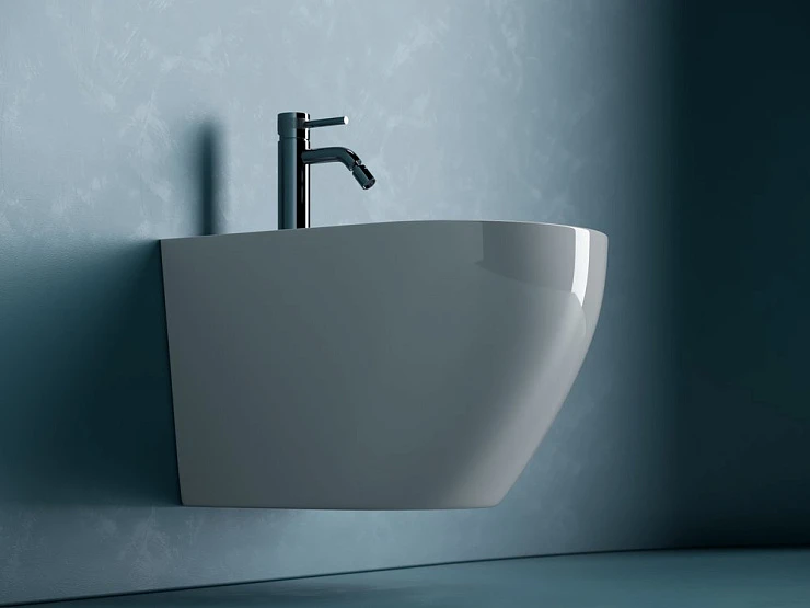 Биде подвесное Ceramica Nova Uno CN11002 белый глянец