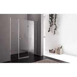 Душевая дверь в нишу Cezares 180см VERONA-W-B-13-60+60/60-P-Cr-R профиль хром, стекло рифленое