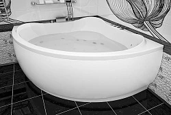 Акриловая ванна Aquanet Malta New 150x150 с каркасом 00205410 белая глянцевая