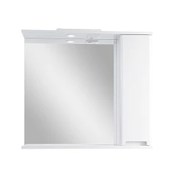 Зеркальный шкаф подвесной SanStar Ориана 80 для ванной комнаты белый