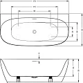 Акриловая ванна Riho Omega B2W 170x80 B094001005 белая глянцевая