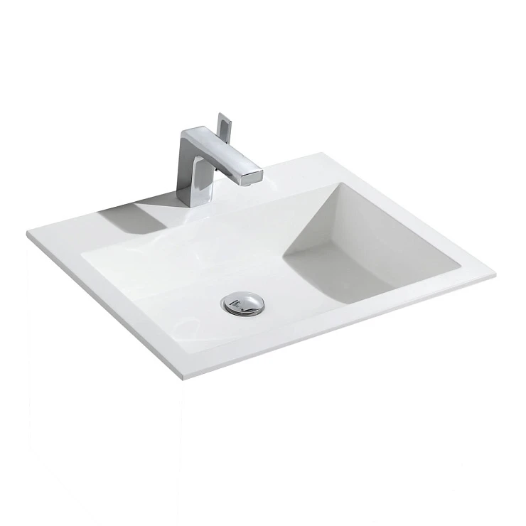 Раковина встраиваемая Vincea 60см VCB-13600W белая глянцевая