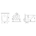 Биде подвесное AM.PM Inspire 2.0 C50A3411WH белый глянец