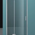 Душевая дверь в нишу BelBagno 100см KRAFT-60/40-C-Cr профиль хром, стекло прозрачное