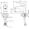 Смеситель для раковины Bravat Art F175109C хром