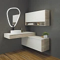 Шкаф подвесной Comforty Клеон 120 00-00000823CF белый / дуб дымчатый