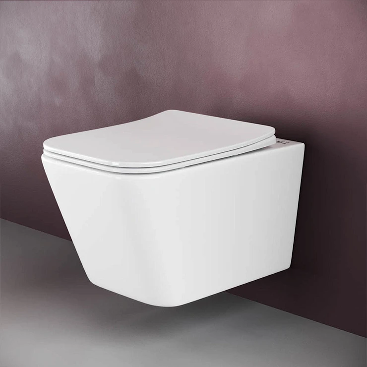 Унитаз подвесной Ceramica Nova Metric CN3007 белый глянец