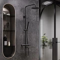 Душевая стойка Damixa Scandinavian Pure 936740300 черная матовая