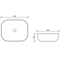 Раковина накладная Ceramica Nova Element CN6008 белая глянцевая
