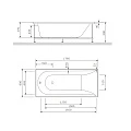 Акриловая ванна AM.PM Spirit 180x80 W72A-180-080W-A2 белая глянцевая