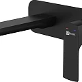 Смеситель встраиваемый для раковины Lemark Ursus LM7226BL черный матовый