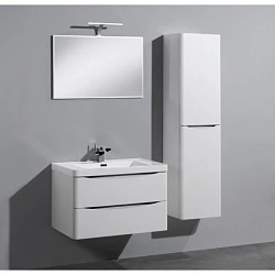 Тумба с раковиной BelBagno Ancona 90 белая глянцевая