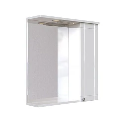 Зеркальный шкаф подвесной SanStar Lira 60 для ванной комнаты белый