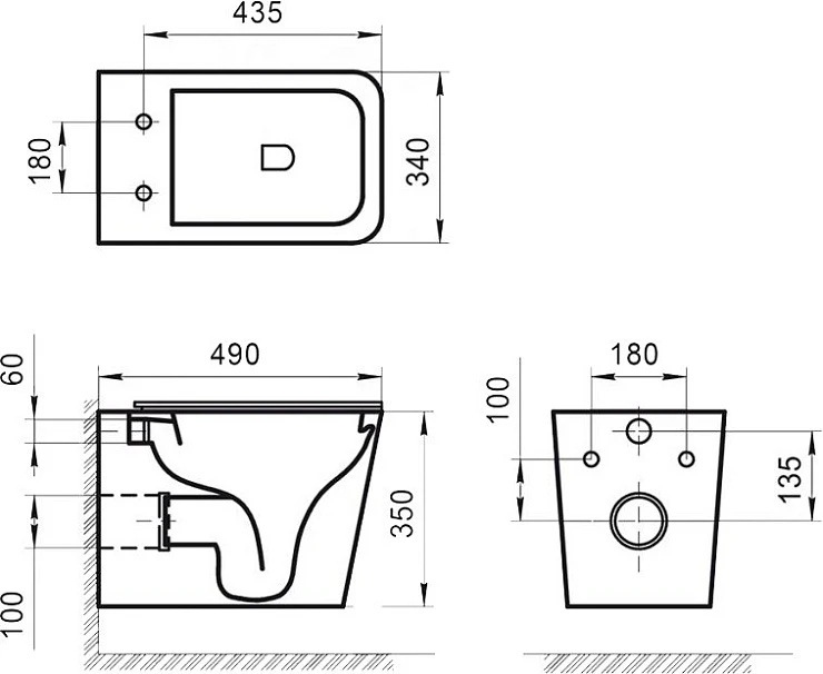 Унитаз подвесной BelBagno Ardente-R BB520CHR крышка-сиденье BB2322SC белый глянец