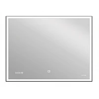 Зеркало LED 011 design 100x80 с подсветкой часы  KN-LU-LED011*100-d-Os, сбой сенсора