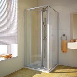 Душевая дверь в нишу GuteWetter Practic Door GK-404 100см профиль хром, стекло прозрачное
