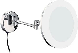 Косметическое зеркало Aquanet 1806D с подсветкой, хром