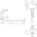 Смеситель для ванны с душем Bravat Drop-D F648162C-01A хром
