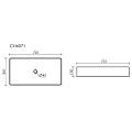 Раковина накладная Ceramica Nova Element CN6071MB черная матовая