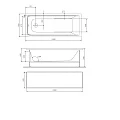 Экран AM.PM Gem 150х70 W90A-150-070B-P черный