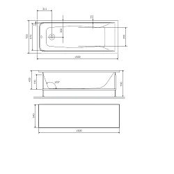 Экран AM.PM Gem 150х70 W90A-150-070B-P черный